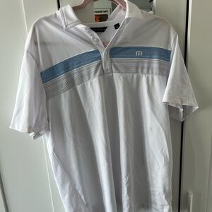 Travis Matthew Polo, White, Large